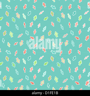 Flèches sur fond bleu - seamless texture Banque D'Images