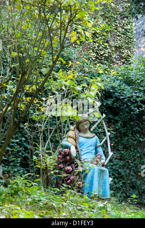 Statue de la Belle au Bois Dormant, conte de fées des frères Grimm, Allemagne Banque D'Images