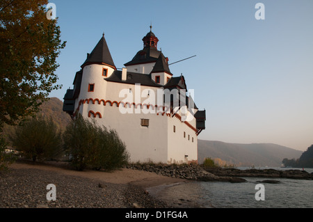 Château Pfalzgrafenstein sans frais, vallée du Rhin, Allemagne Banque D'Images