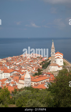 Piran, Istrie, Adriatique, Slovénie, Europe Banque D'Images