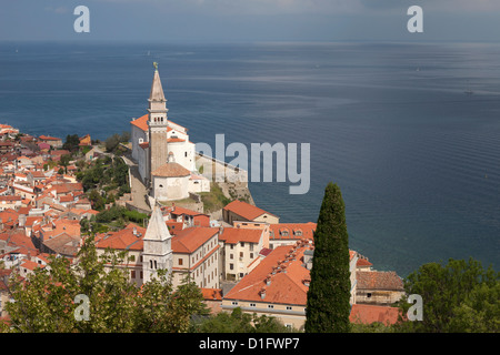 Piran, Istrie, Adriatique, Slovénie, Europe Banque D'Images