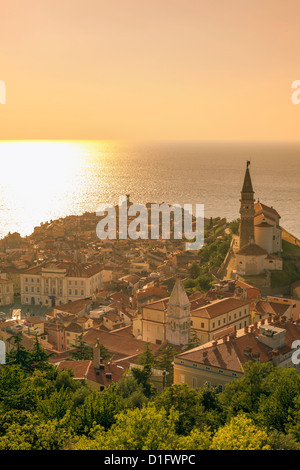 Piran, Istrie, Adriatique, Slovénie, Europe Banque D'Images