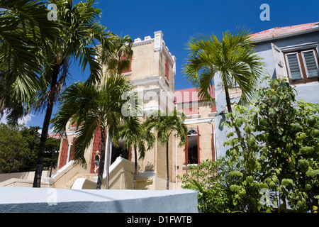 Frederick Lutheran Church, New York City, l'île St Thomas, îles Vierges américaines, Antilles, Caraïbes Banque D'Images