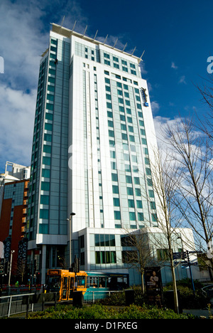 Radisson Blu Hotel, le centre-ville de Cardiff, Cardiff, Pays de Galles. Banque D'Images