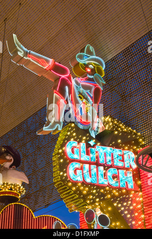 Glitter Gulch Casino et Fremont Street Experience, Las Vegas, Nevada, États-Unis d'Amérique, Amérique du Nord Banque D'Images