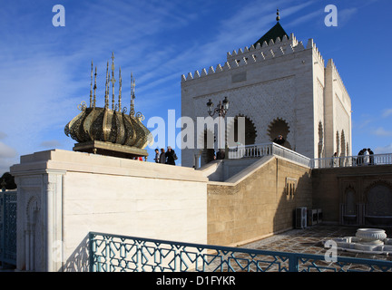 Mausolée de Mohammed V, Rabat, Maroc, Afrique du Nord, Afrique Banque D'Images