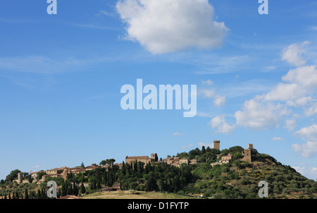 Monticchiello di Pienza, Toscane, Italie, Europe Banque D'Images