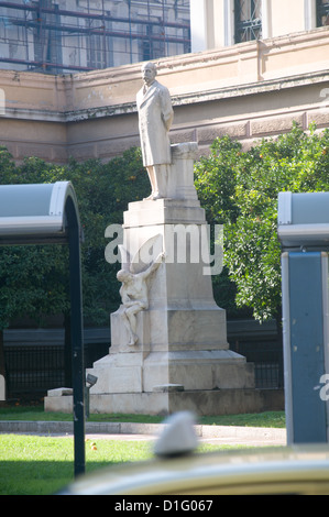 Charilaos Trikoupis statue Athènes, Grèce Banque D'Images