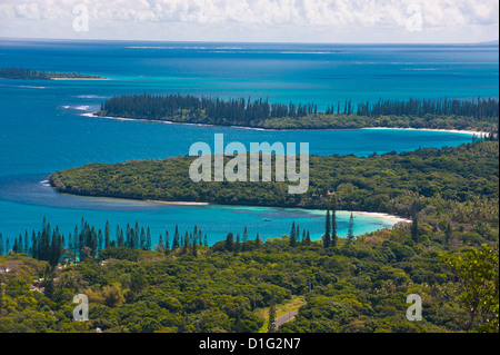 Vue sur l'Ile des Pins, Nouvelle Calédonie, Mélanésie, Pacifique Sud, du Pacifique Banque D'Images