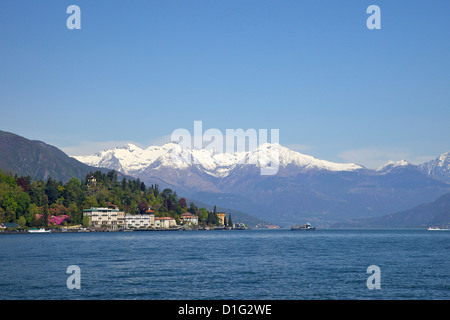 Grand Hotel Cadenabbia, au soleil du printemps, le lac de Côme, Lombardie, lacs italiens, Italie, Europe Banque D'Images