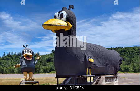 Yarbird géant de Centralia, Washington, roadside attraction Banque D'Images