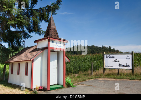 Dans l'église de la chapelle Wayside Sultan, Washington Banque D'Images