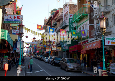 Chinatown de San Francisco, Californie, USA. Banque D'Images