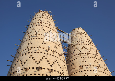 Pigeonniers à Doha, au Qatar, au Moyen-Orient Banque D'Images