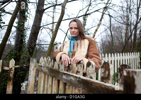 Vanessa Vine, 'Pas de fracturation hydraulique dans le Sussex' de campagne, photographiée en Balcombe près du site de fracturation dans Home Counties campagne. Banque D'Images