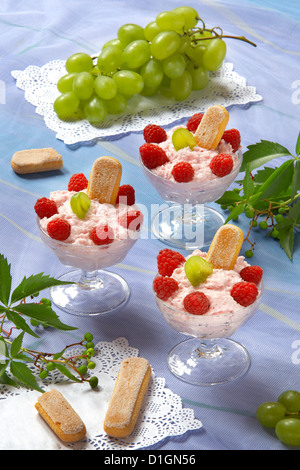 Mousse fruits Banque D'Images