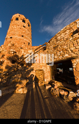 Desert View Watchtower, le Parc National du Grand Canyon, Arizona du Nord, États-Unis d'Amérique, Amérique du Nord Banque D'Images