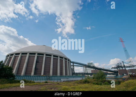 Hambourg, Allemagne, la centrale de charbon Moorburg jusqu Banque D'Images