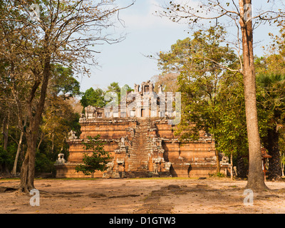 Ruines de Temple Phimeanakas, complexe du temple d'Angkor, Siem Reap, Cambodge, Indochine, Asie du Sud-Est, l'Asie Banque D'Images