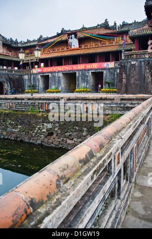 Citadelle de Hue, la Ville Impériale, Hue, Site du patrimoine mondial de l'UNESCO, le Vietnam, l'Indochine, l'Asie du Sud-Est, Asie Banque D'Images