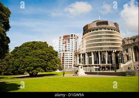 Ruche, les édifices du Parlement de Nouvelle-Zélande, Wellington, Île du Nord, Nouvelle-Zélande, Pacifique
