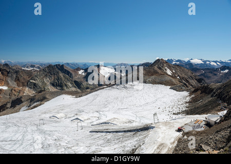 Stubaier gletscher, Tyrol, Autriche Banque D'Images