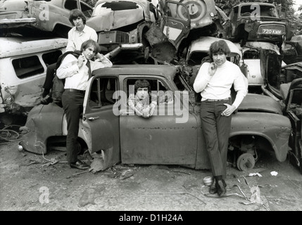 Le groupe de pop britannique The Troggs à un Battersea, Londres, location dump 2 août 1966. Photo Tony Gale Banque D'Images