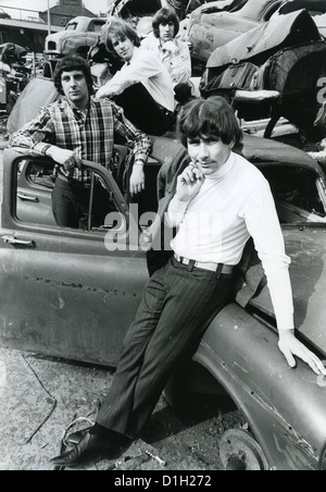 Le groupe de pop britannique The Troggs à un Battersea, Londres, location dump 2 août 1966. Photo Tony Gale Banque D'Images