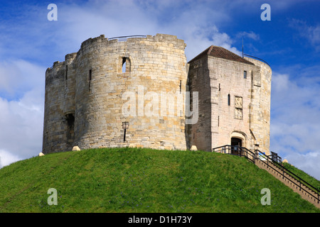 Cliffords Tower York Yorkshire Angleterre Banque D'Images