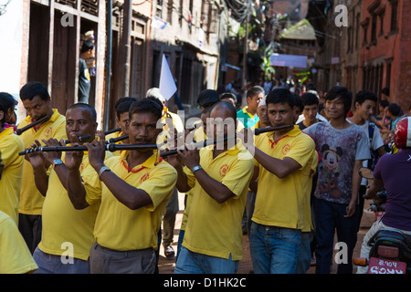 Festival de Rue 2012 à Bhaktapur, Népal Banque D'Images