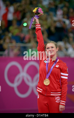 Rosannagh Maclennan (médaillé d'or peut, Canada). Trampoline Banque D'Images