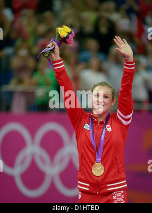 Rosannagh Maclennan (médaillé d'or peut, Canada). Trampoline Banque D'Images