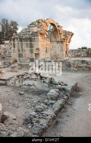 Saranda Colones château, Paphos, Chypre complexe achaeological Banque D'Images