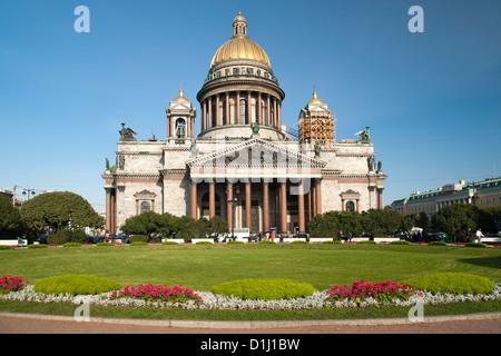 La Cathédrale St Isaac à Saint-Pétersbourg, en Russie. Banque D'Images