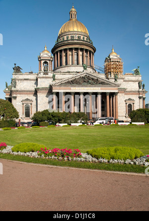 La Cathédrale St Isaac à Saint-Pétersbourg, en Russie. Banque D'Images