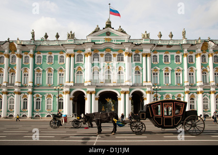 Le Musée de l'Ermitage à Saint-Pétersbourg, en Russie. Banque D'Images