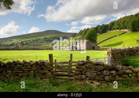 Gunnerside, Swaledale, Yorkshire, Angleterre Banque D'Images