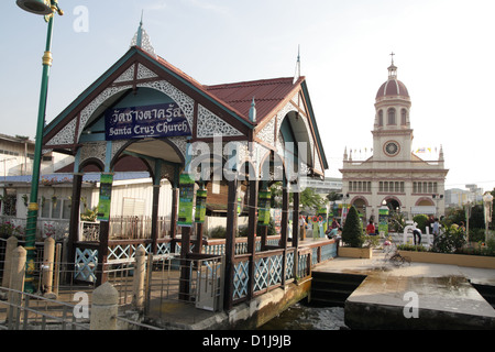 Église de Santa Cruz , église portugaise à Bangkok , Thaïlande Banque D'Images