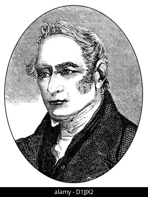 George Stephenson, 1781 - 1848, un ingénieur anglais et fondateur principal de l'industrie ferroviaire, Banque D'Images