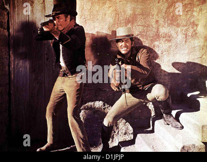 Bandolero Bandolero James Stewart, Dean Martin die beiden Brüder Mace (James Stewart, l) und Dee Bishop (Dean Martin, r) Banque D'Images