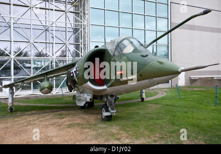 Chasseur Harrier. Musée de l'aviation. Seattle. USA Banque D'Images