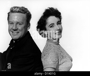 Von Katzen und Katern Grande Gueule, David Maldon (Van Johnson), Mary Belney (Elizabeth Taylor) *** légende locale *** 1950 -- Banque D'Images