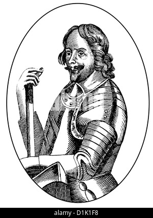 Portrait d'Alexander Leslie, 1er comte de Leven, 1580 - 1661, un soldat écossais au service de la Suède et chef de l'armée Banque D'Images