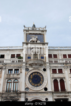 Tour de l'horloge de la place St Marc, à Venise Banque D'Images