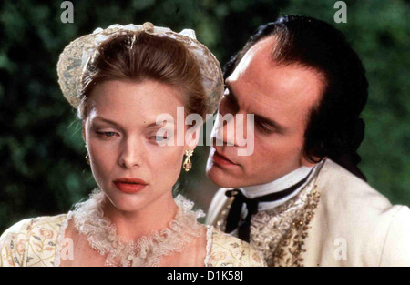 Gefaehrliche Liebschaften Liaisons Dangereuses Michelle Pfeiffer, John Malkovich verlangt Die Marquise von de Valmont (John Banque D'Images