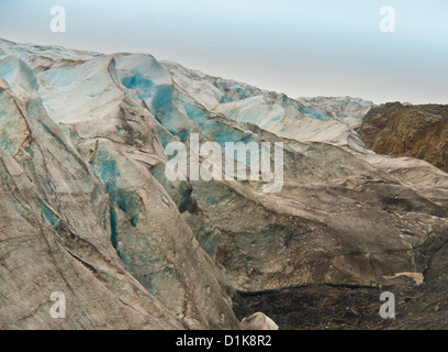 Close-up de quitter la glace de glacier, ALASKA Seward Banque D'Images