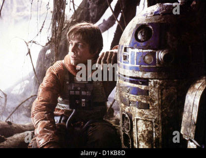 Das Imperium Schlaegt Zurueck Empire contre-attaque, Mark Hamill, Kenny Baker, Mark Hamill (Luke Skywalker) et R2D2 (Kenny Banque D'Images