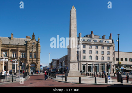 War Memorial sur Lord Street, dans le centre-ville de Southport Banque D'Images