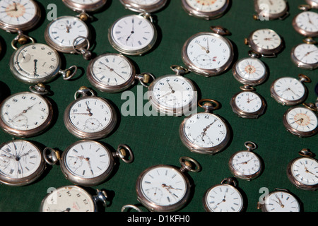 Montres de poche anciennes Banque D'Images