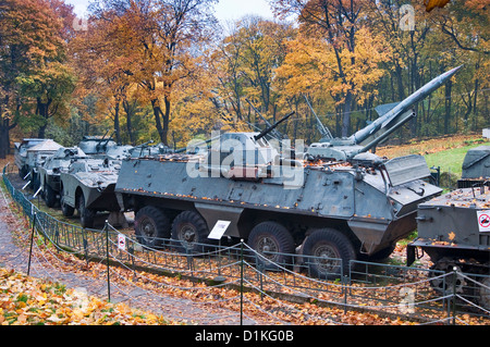 OT-64 SKOT-2A blindé amphibie, développé par la Pologne et la Tchécoslovaquie, Musée de l'armée polonaise à Varsovie, Pologne Banque D'Images